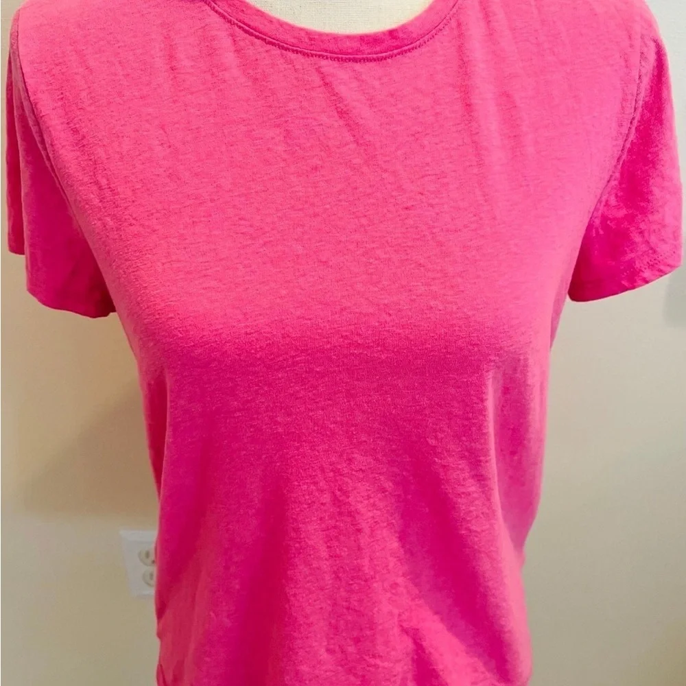 J. Crew Pink Fitted Short Sleeve T-Shirt Size Medium